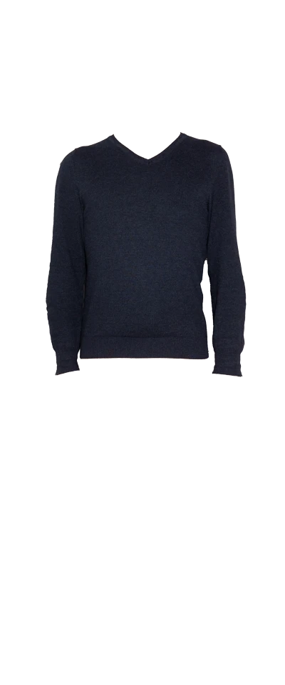 Dark Blue Sweater V-Neck Celio